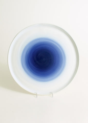 Ombre Dinner Plate Blue to White