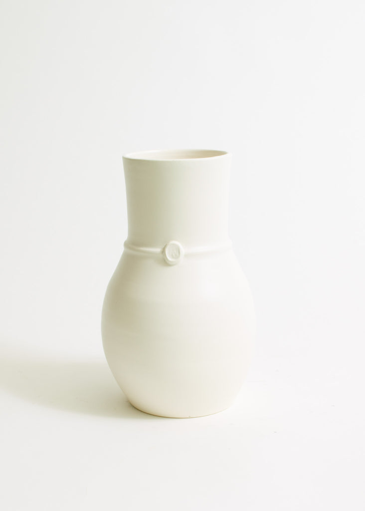 Medium Vase Matte White Glaze