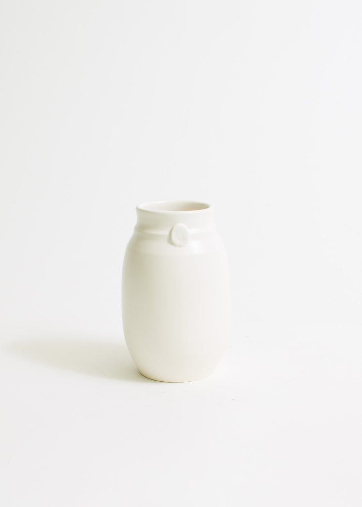 Small Vase Matte White Glaze