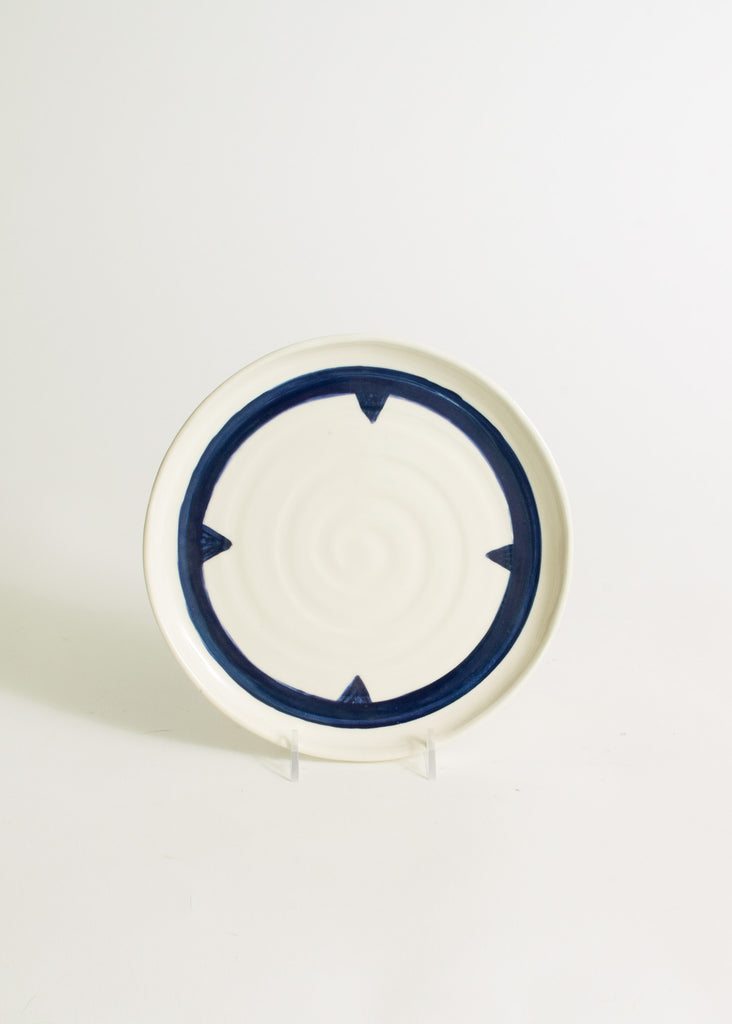 DT Sandwich Plate with Compass Design in Teal
