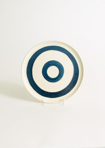 DT Sandwich Plate with Circles Design in Teal