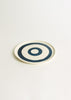 DT Sandwich Plate with Circles Design in Teal