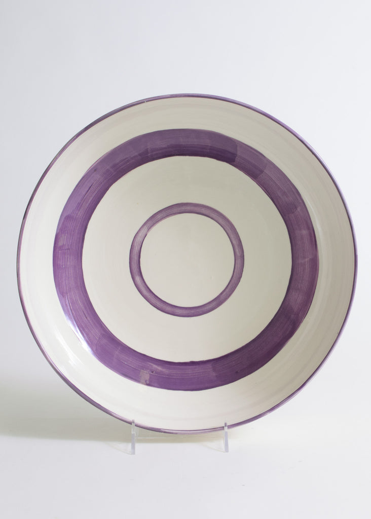 DT Large Coup Bowl with Bands Design in Lavender
