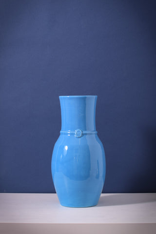 Large Vase Opaline Blue