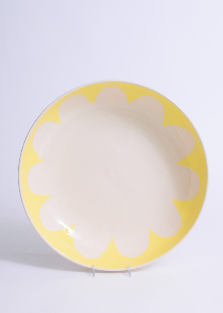 DT Large Coup Bowl with Chrysanthemum Design in Yellow