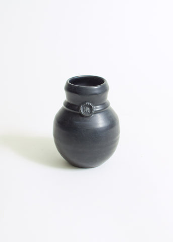 Small Vase Matte Black Glaze