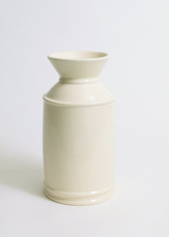 Tall Wide Mouth Milk Jug Vase Gloss Glaze