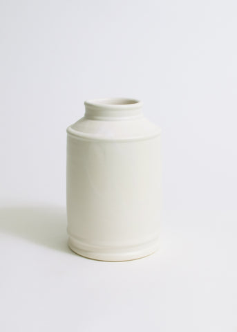 Small Milk Jug Vase Matte White Glaze