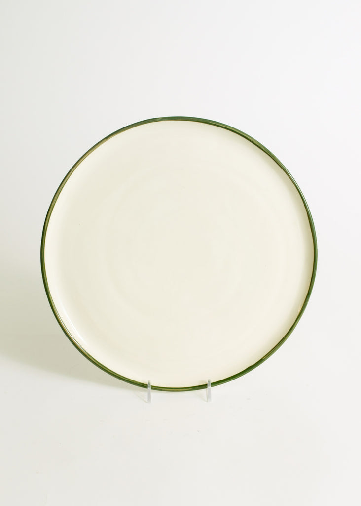 HV Dinner Plate Green Rim