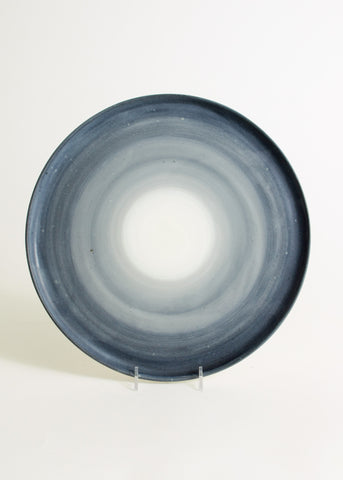 Ombre Dinner Plate White to Grey